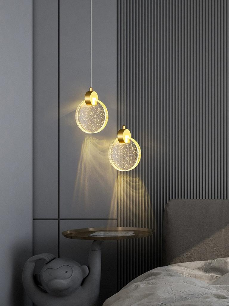 Modern Crystal Chandeliers lights home decoration Bedroom Kitchen LED Hanging Lamp Dining Room Restaurant Bedside Pendant Lamp