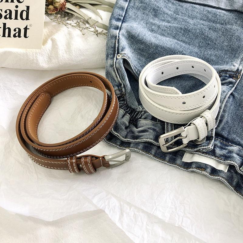 Trendy Korean Casual Women's Pin Buckle Belt Versatile For Dresses And Pants