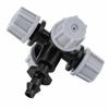20Pcs Integrated Atomizing Nozzle 4 Way Cross Garden Tubing Connector  Drip Irrigation System Use
