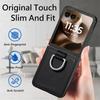 For Motorola Razr 70 Ultra Ring Stand Holder Phone Case For MOTO Razr Ultra 2026 Card Slots Leather Wallet Protective Back Cover
