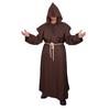 Halloween Costume Cosplay Medieval Hooded Robe Costume Monk Friar Robes Priest Costume Christian