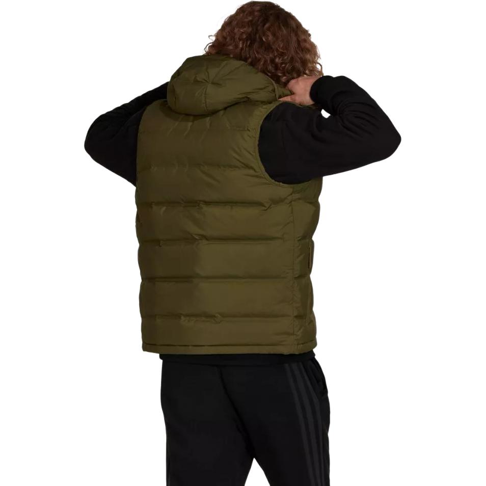 Adidas Gray Duck Down Breathable Hooded Sleeveless Down Vest Men vest GT9208