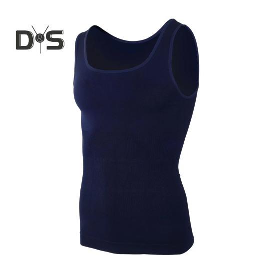 Men Fitness Vest U-Neck Sleeveless Body-Shaping Abdomen Tightening Corset Solid Color Back Support Weightlifting Compression Tops