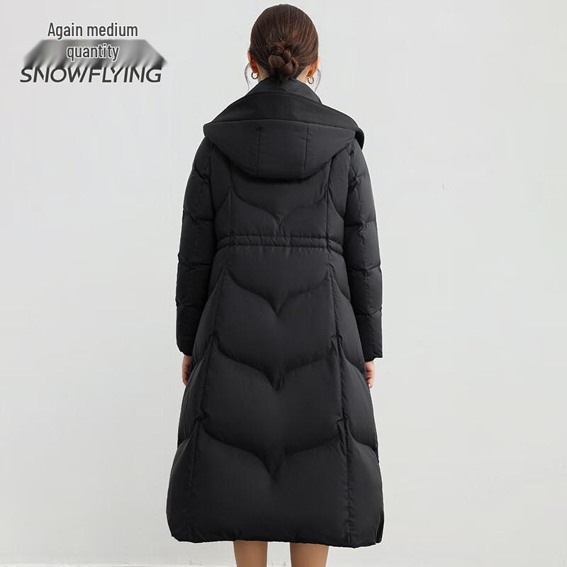 SNOWFLYING Women's Classic Thickened Hooded Duck Down Jacket