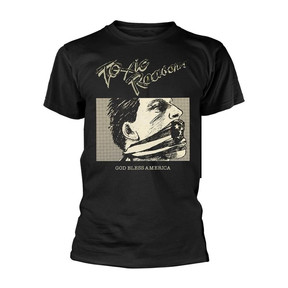 Toxic Reasons God Bless America (Black) Unisexs TShirt L