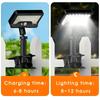 Solar Motion Sensor Wall Lights, Solar Powered Security Flood Lights, Auto On/Off Waterproof Fence Lights for Deck Patio Porch