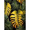 Texture Noir et Or Diverses Feuilles Impression d'Affiche Peinture sur Toile Art Mural Moderne Image HD pour Salon Décoration de Maison Cadeaux