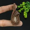 White Solar Quartz Handmade Copper Wire Wrap Jewelry Pendant 2.25 i2U50
