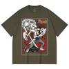 230 Gsm 100% Cotton Jujutsu Kaisen V65 Yuta Print Unisex Heavy Cotton T Shirt
