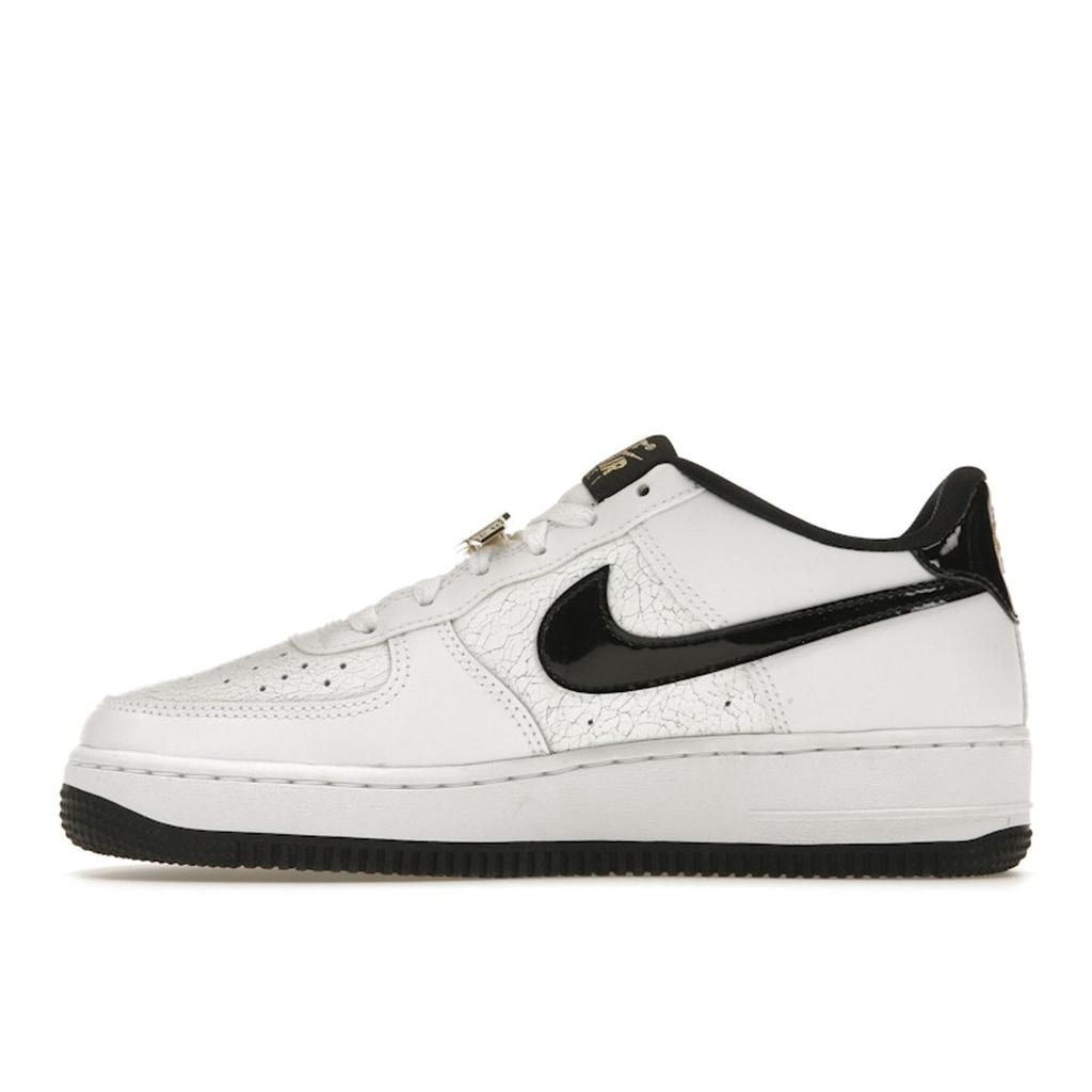Nike Air Force 1 LV8 GS World Champ Kinder-Sneaker Weiß Pure-Platinum Schwarz DQ0300-100
