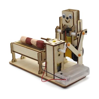 Roboter DIY Kreativ Handgefertigt Holzbrett Montage Spielzeug Technologie Kleinserien Lehrmittel