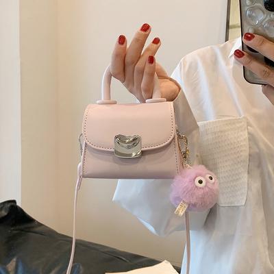 New Fashion Versatile Trend Lock Bag Single Shoulder Portable Oblique Span Women's Bag Free Pendant