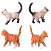Simulation Mini Cats Kitty Figure Model Statue Home Ornaments Gift Kids Toy