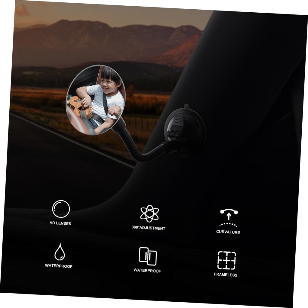 Iplusmile Baby Monitor Mirror, For Car Rear Viewing, Auxiliary Mirror, Angle, Wide Angle Rearview