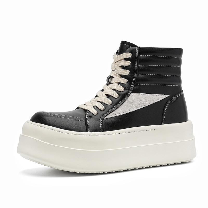 Chunky Boots  Men Elevator Booster Shoes