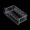 16.7*8*3cm 6 Holes Plastic Clear Burette Shelf Test Tube Holder Test Tube Rack Test Tube Stand