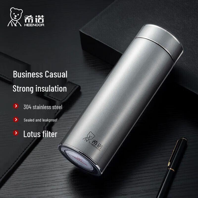 Heenoor Large Capacity Insulated Mug with Filter