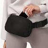 A Stylish and Simple Black Waist Bag for Girls Featuring, Perfect for Casual Outings and Multifunctional As A Phone Bag.