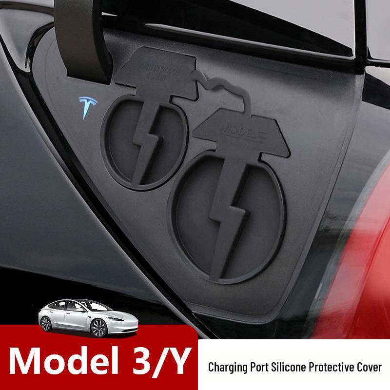 Waterproof Silicone Dust Cover for Tesla Model 3/Y Charging Head