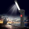 Portable LED Flashlight Torch with Magnet USB Rechargeable Working Lamp