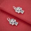 S999 Sterling Silver Retro Lion Dance Charm - Handmade DIY Bracelet Pendant