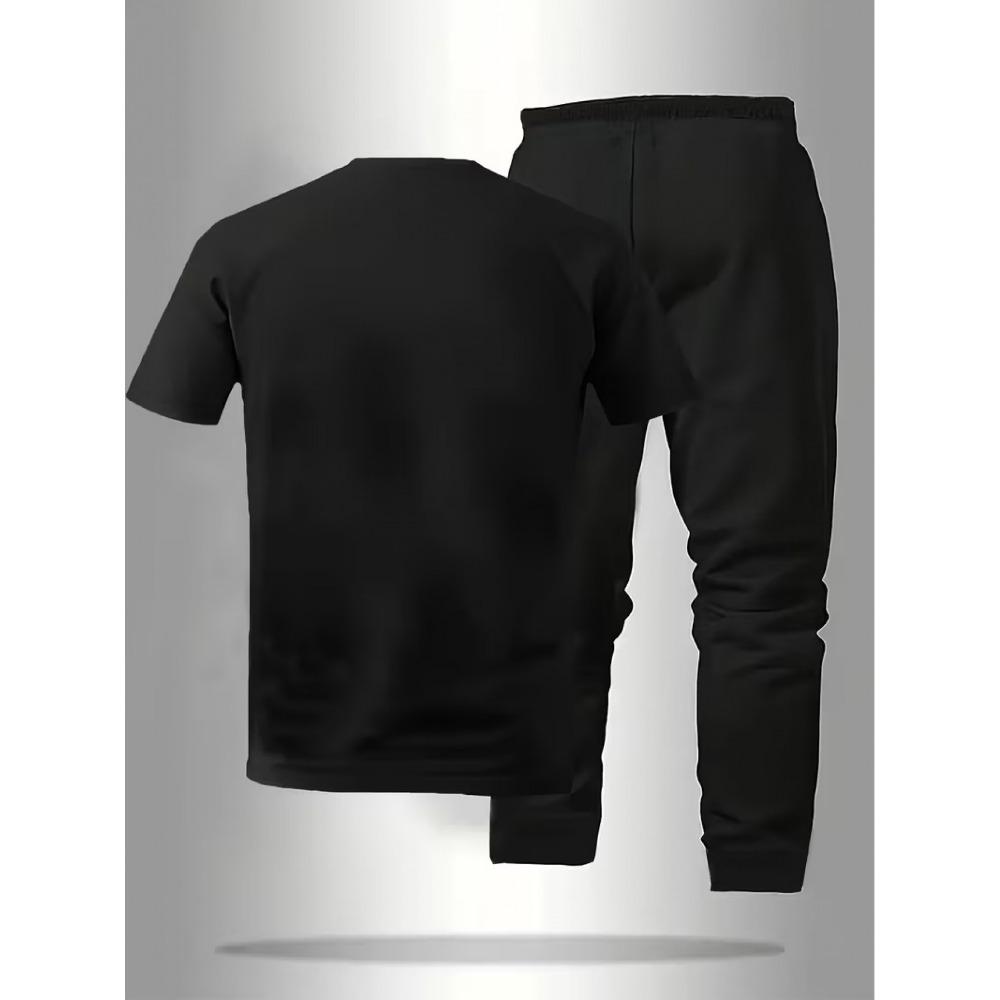 Men's Summer Short Sleeved Set, Casual Sportswear Set, Comfortable and Soft Fabric, Fashionable Style