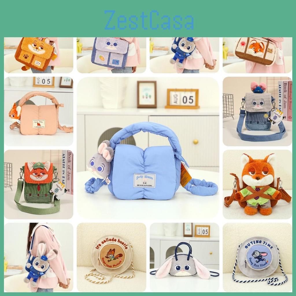 Zootopia Judy Hopps Nick Wilde Plush Single Shoulder Crossbody Bag Gift Cartoon