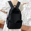 Schoolbag Japanese large-capacity junior high school schoolbag ins Korean version versatile solid color backpack high school student campus backpack