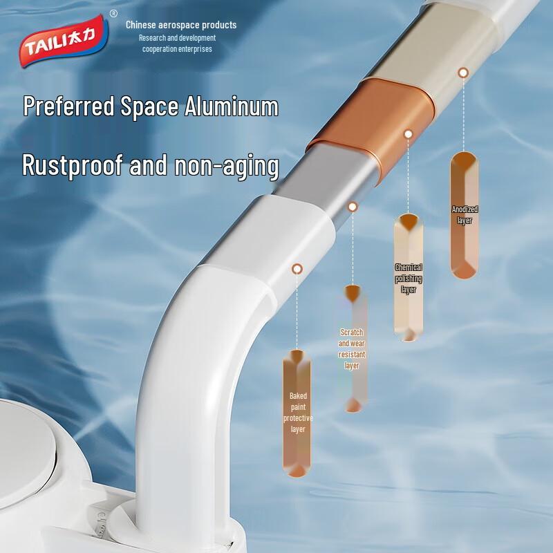 Taile Ścienny Stojak do Przechowywania z Przyssawkami i 8 Haczykami