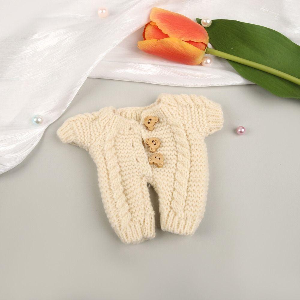 Clothing DIY 20cm Cotton Doll Clothes Lovely Onesie Kid Gift Button Sweater
