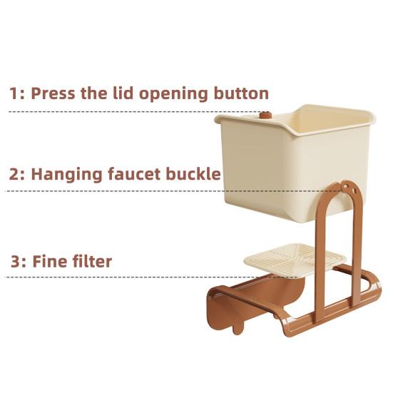 Yousheng 1/2Pcs Drain Basket Sink Food Catcher Detachable Easy to Clean Simple Installation Compact Kitchen Sink Strainer Basket