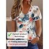 Breathable V-neck Short-sleeved T-shirt, Casual Sports Shirt, Summer New Women's Short-sleeved Top