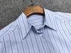 Longmei Women's Striped Pure Cotton Shirt, Spring-Summer 2026, Simple Commute Style with Lapel and Long Sleeves