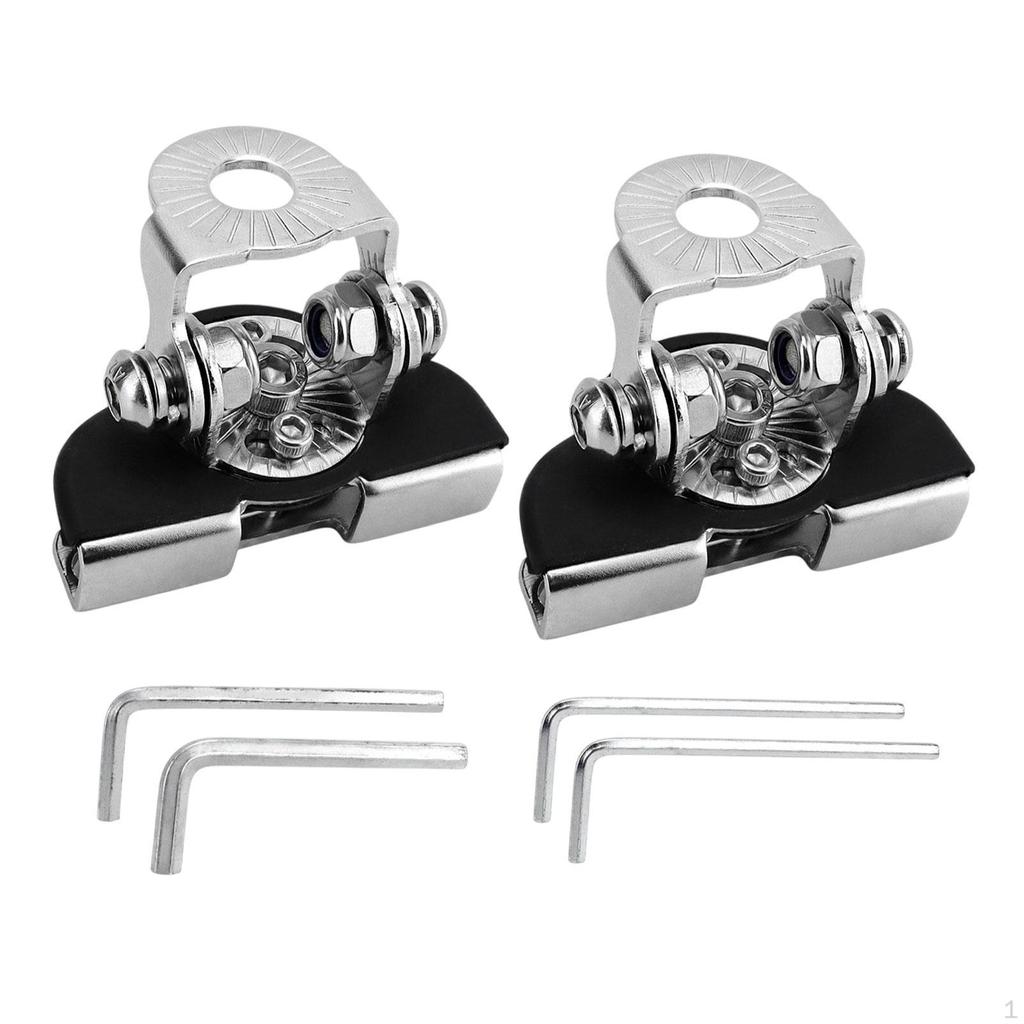 2 Pieces Light Bar Mounting Brackets Easy to Install Universal Work Pod Mount Clamps for