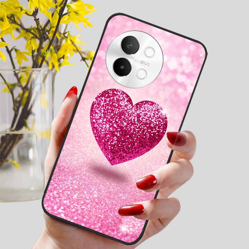 For Vivo V40 Lite 5G Case Fashion Soft Silicone Lovely Phone Cover for Vivo V 40 Lite V40Lite 5G Protect Back Cover TPU Coques