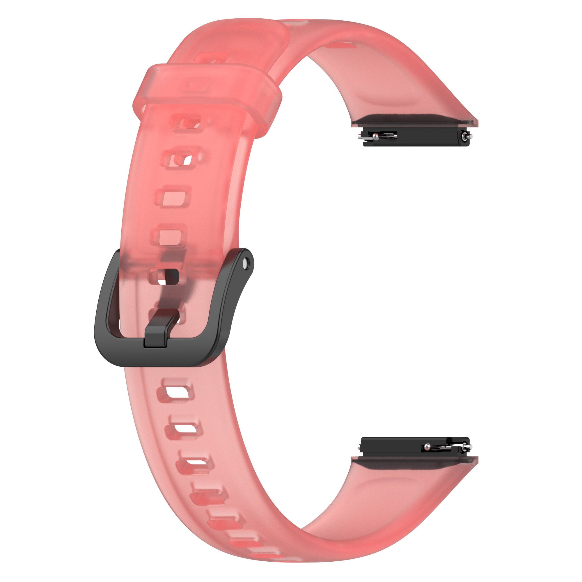 

Прозрачный ремешок для часов, прозрачный силиконовый сменный красный