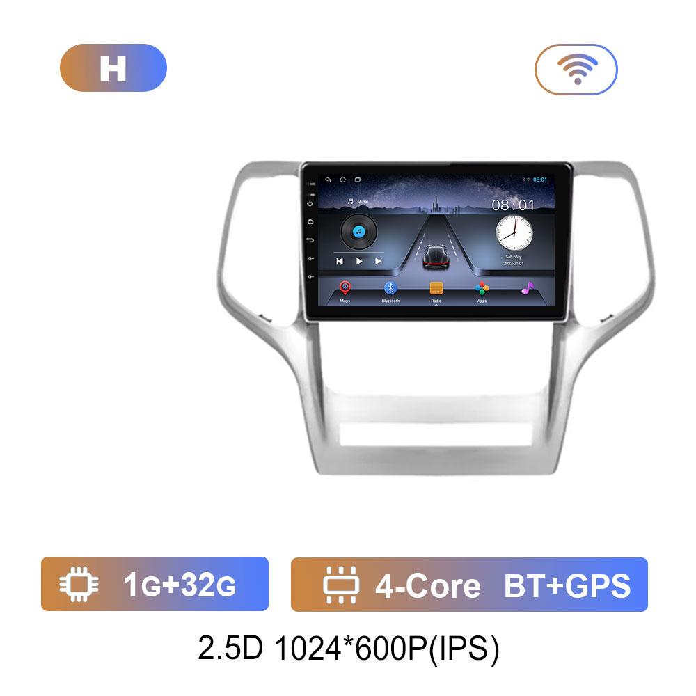 

Bluetooth WiFi GPS навигационная система Android для Jeep Grand Cherokee 2008 - 2013 QLED экран автомобильный радиоприемник мультимедийный проигрыватель 4G