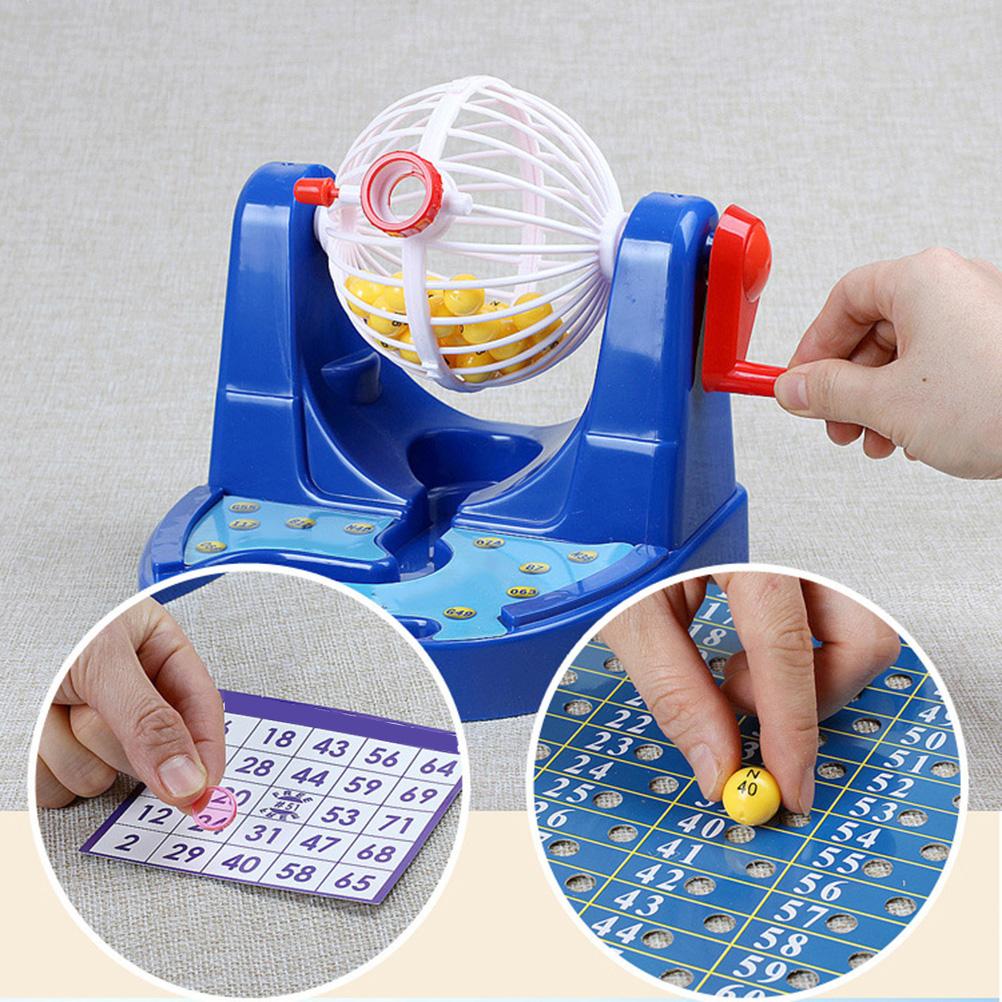 Bingo Game Console Simulative Lottery Machine Parent Child Educational Toys Bingo Machine Party
