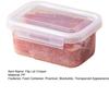 Contenedor de Alimentos Crujientes con Cierre a Presión y Tapa abatible Caja Sellada de Apertura con una Mano Apto para Microondas Organizador de Nevera para Carne Fresca y Verduras