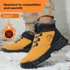 rotating button safety shoes anti smash steel toe work boots industrial construction puncture proof autumn winter work shoes