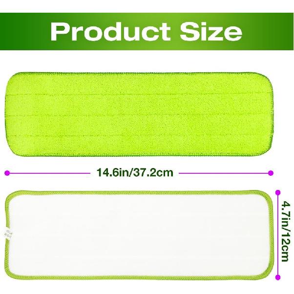 

Швабра-спрей для Swiffer PowerMop Микрофибра Многоцелевая ткань, 5 шт. Улучшенные сменные насадки Многоразовые плоские сменные головки Насадки 7