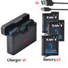 2100mAh Battery+Fast 3-Slots Charging Case Compatible with DJI Osmo Action 6 Action 5 Camera Battery For DJI Osmo Action 5Pro 4