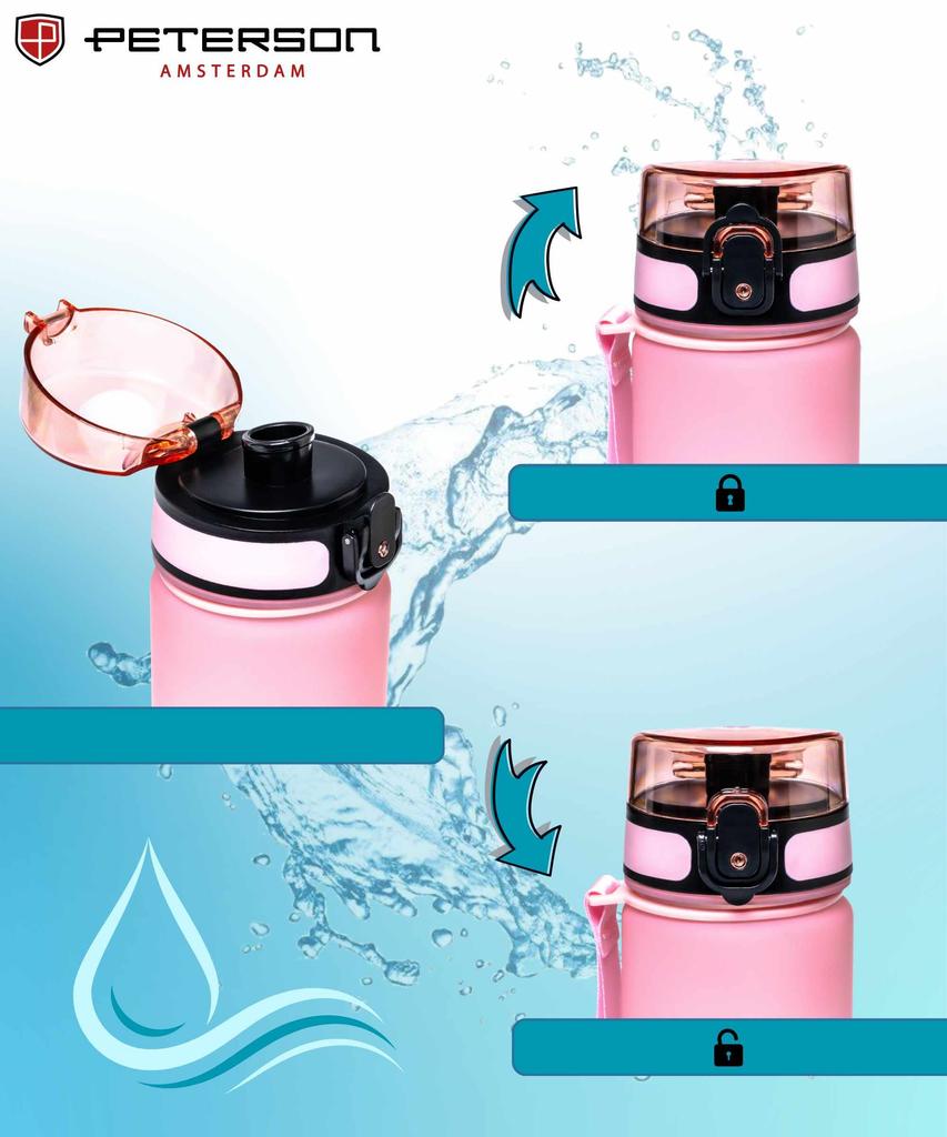 Bidon 750ml PTN HY-001-750-9508 Pink-Blue