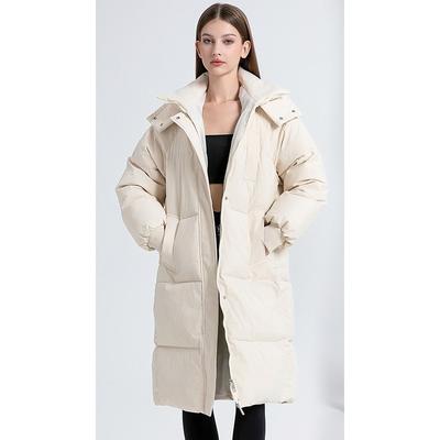 Neuer dicker Winter-Baumwollmantel, Neuer knielanger langer Baumwollmantel, Lockere Daunenjacke, Damenjacke