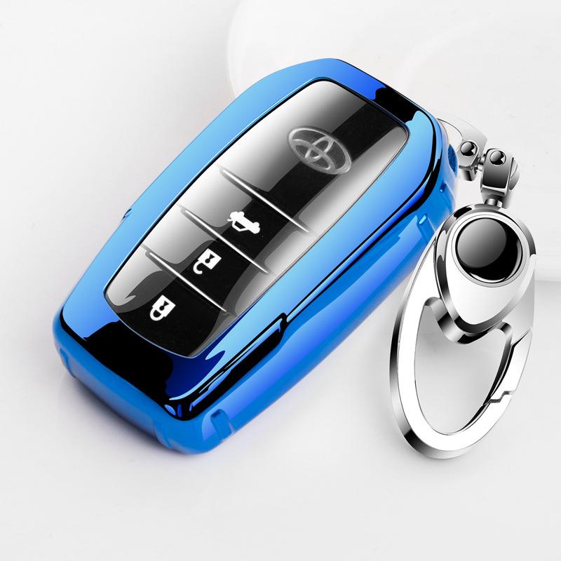 Suitable for Toyota TPU Car Key Bag Buckle Case Cover RAV4 Rongfang Highlander Crown Corolla Decoration