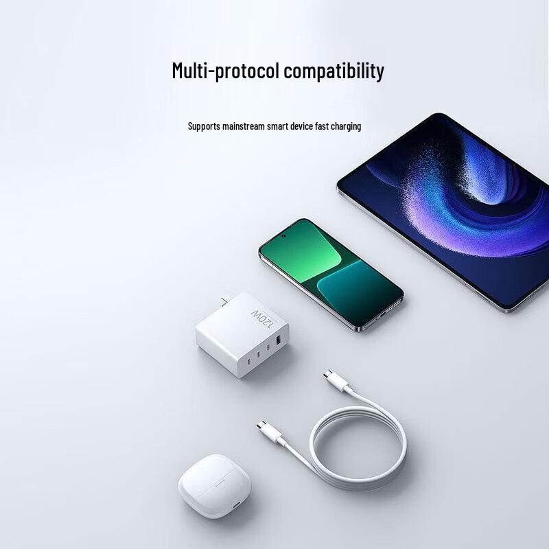 Xiaomi 120W GaN 4 Portlu Şarj Cihazı Seti (1A3C)