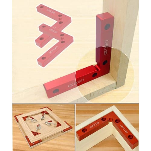 Ansimple Right Angle Ruler, Set of 2, Corner Clamp, L-Shaped Clamp, Fixing Tool, 90 Degree Right Angle, Woodworking, Perfect Square, DIY Tool, Aluminu