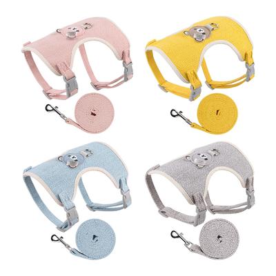 Haustierprodukte Atmungsaktives Hundebrustgeschirr Spaziergang Hund Bedrucktes Hundeseil Kleiner Mittelgroßer Hund Hunde Zugleine