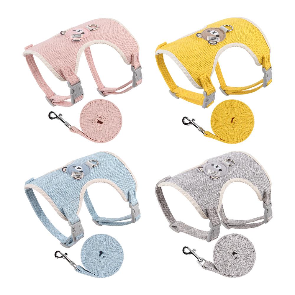 Produkty pro domácí mazlíčky Prodyšný hrudní postroj pro psa Chůze se psem Tištěné psí lano Malý Střední pes Psí trakční lano