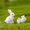Bunny Rabbit Ornaments Animal Craft DIY Miniature Fairy Garden Supplies Figurine Easter